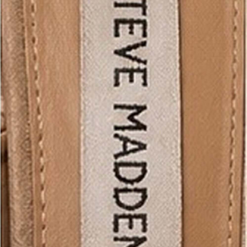 Steve Madden Womens 8.5 Nude Suede Espadrille Wedge Mule Sandals Open Toe - Picture 4 of 5